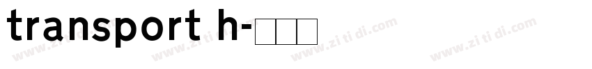 transport h字体转换